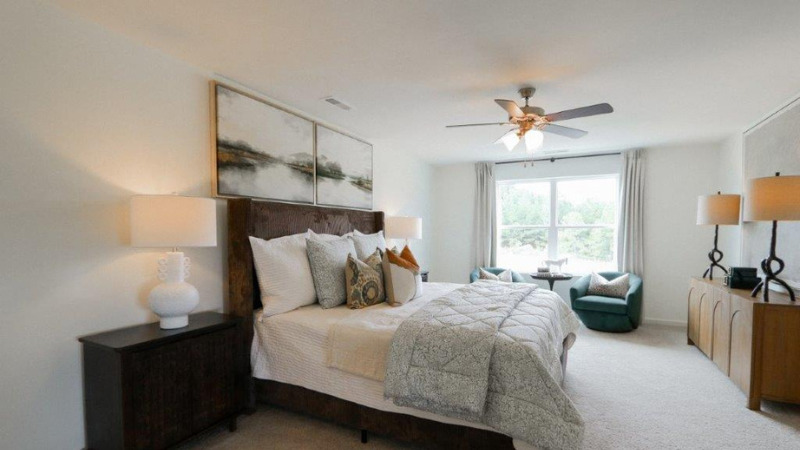 Welcome to the Carol Plan, a customer favorite of our new home communities in central, Alabama. Just over 2,500 square feet, this beautiful two- story home offers 5-bedrooms with 3-bathrooms, and a 2-car garage with a gorgeous open floor layout.   The gourmet kitchen has an oversized island for extra seating and a large pantry, and it opens to the dining area and a spacious living room. A bedroom with a full bathroom completes the main level. Bedroom One is on the second level and offers a luxurious bath with a soaking garden tub and separate shower, private bathroom, double vanities with marble counters and a large walk-in closet. There are 3 additional bedrooms, a full bathroom, a walk-in laundry room, and a loft-style living room on the second level. Quality materials and workmanship throughout, with superior attention to detail, plus a one-year builder's warranty. As a most popular favorite, this plan is ideal for any size family.    In addition, each home comes with a one-year builder's warranty to provide extra peace of mind. It's worth noting that our smart home technology package is also part of the deal. The included Smart Home Technology Package is designed for easy use and offers unparalleled convenience, enabling you to effortlessly control various key features with just a simple touch. Some of the highlighted conveniences of this package comprise lighting automation, an IQ panel, a video doorbell, keyless front door entry, and the ability to manage the temperature from the comfort of your phone. Call to schedule your personal guided tour of the Carol today!