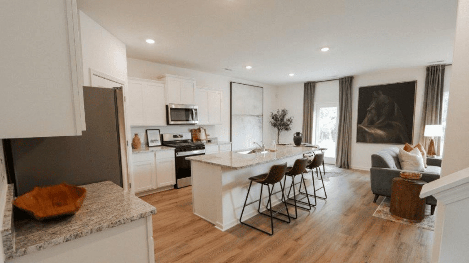 Welcome to the Carol Plan, a customer favorite of our new home communities in central, Alabama. Just over 2,500 square feet, this beautiful two- story home offers 5-bedrooms with 3-bathrooms, and a 2-car garage with a gorgeous open floor layout.   The gourmet kitchen has an oversized island for extra seating and a large pantry, and it opens to the dining area and a spacious living room. A bedroom with a full bathroom completes the main level. Bedroom One is on the second level and offers a luxurious bath with a soaking garden tub and separate shower, private bathroom, double vanities with marble counters and a large walk-in closet. There are 3 additional bedrooms, a full bathroom, a walk-in laundry room, and a loft-style living room on the second level. Quality materials and workmanship throughout, with superior attention to detail, plus a one-year builder's warranty. As a most popular favorite, this plan is ideal for any size family.    In addition, each home comes with a one-year builder's warranty to provide extra peace of mind. It's worth noting that our smart home technology package is also part of the deal. The included Smart Home Technology Package is designed for easy use and offers unparalleled convenience, enabling you to effortlessly control various key features with just a simple touch. Some of the highlighted conveniences of this package comprise lighting automation, an IQ panel, a video doorbell, keyless front door entry, and the ability to manage the temperature from the comfort of your phone. Call to schedule your personal guided tour of the Carol today!