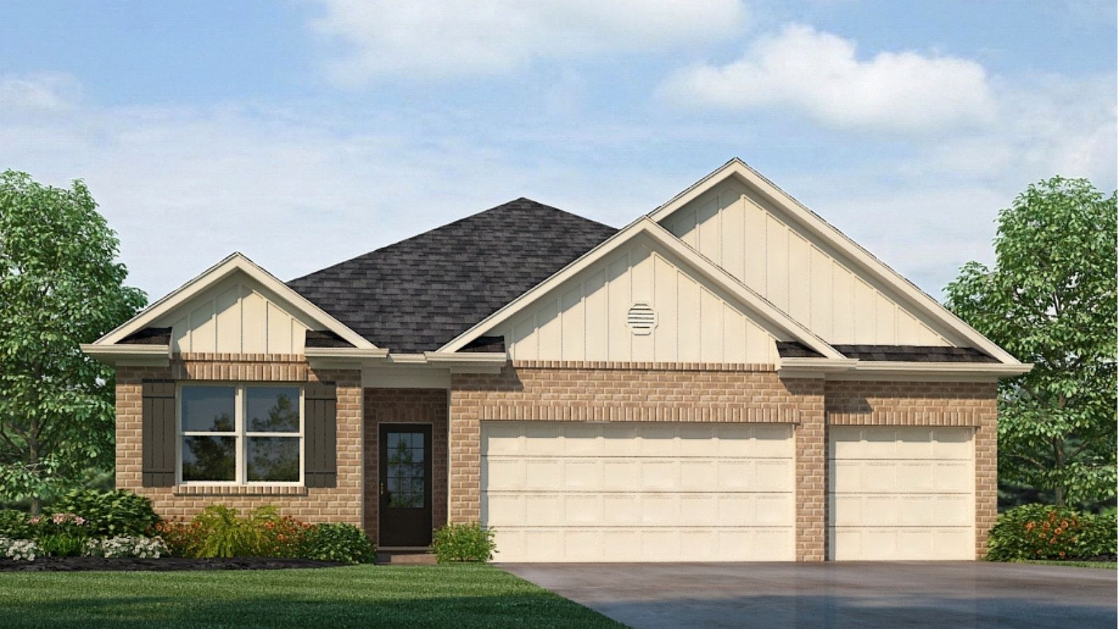 Welcome to the Madison, a new floor plan designed with comfort and convenience in mind. Just under 2,000 square feet, this beautiful single- story home offers 4-bedrooms with 3-bathrooms, and a 3-car garage, with a unique open floor plan designed for comfort and luxury.      As you enter the home, you are met with an inviting foyer with storage, a full guest bathroom, and a hall leading to the 2nd and 3rd secondary bedrooms. Further down the hall, on the opposite wall, provides access to the 2-car garage, storage, and your laundry room. Privately tucked away in this area is also the additional 4th bedroom, ideal for guest stays or a private office. Each bedroom is a generous size with a spacious closet.      As you continue to the end of the hall, you will find the stunning open layout of the living area and beautiful kitchen. The kitchen includes granite countertops, stainless steel appliances, stylish shaker cabinetry, and a center island perfect for additional seating. With natural light and nearby covered patio access, the living and dining area are integrated perfectly to complete this relaxing atmosphere, with access to a back covered porch area for you to enjoy.     The primary bedroom is tucked away off the living area. As natural light fills the room, this suite feels like a dreamlike retreat. The spa-like ensuite bath includes a separate garden tub, relaxing shower, double vanity sink, and large walk-in closet. Designed with elegant yet modern living in mind, the easy-to-use Smart Home Technology Package included in every home provides the ultimate convenience, allowing you to control key features with the touch of a button. Featured conveniences include lighting automation, IQ panel, video doorbell, keyless front door entry, and temperature control from the ease of your phone.  So, what are you waiting for? Come make the Madison your new home today!