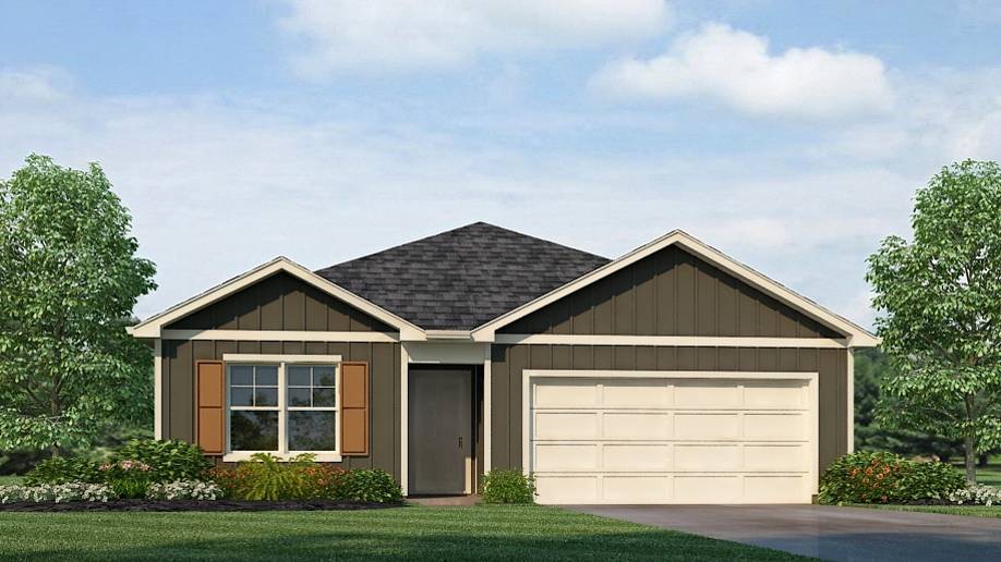 The Aldridge, a roomy residence, presents 3 bedrooms and 2 bathrooms within a single level encompassing 1,272 square feet. It also boasts a two-car garage. The chef inspired kitchen showcases a large breakfast island, elegant granite countertops, modern stainless-steel appliances, and a convenient pantry. This culinary haven seamlessly flows into a relaxed dining area and a spacious living room. The expansive Primary Bedroom indulges residents with a lavish bathroom featuring a walk-in shower, double vanities, and an oversized walk-in closet. The two additional bedrooms offer ample closet space, while a laundry room and linen closet provide practicality and convenience to complete the plan. We take pride in using quality materials and ensuring superior workmanship throughout every aspect of your new home. You'll also benefit from our one-year builder’s warranty, giving you peace of mind and assurance. And that's not all - your new home comes with our fantastic smart home technology package! Our easy-to-use Smart Home Technology Package is included in every home, offering you the ultimate convenience by allowing you to control key features with a simple touch. You can enjoy the convenience of lighting automation, an IQ panel, a video doorbell, keyless front door entry, and temperature control all from the ease of your phone. You can schedule your tour of the Aldridge plan today!