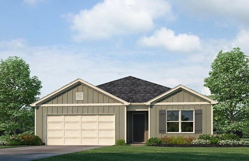 Cali-Elevation-A15 - 1 story home with a 2 car garage