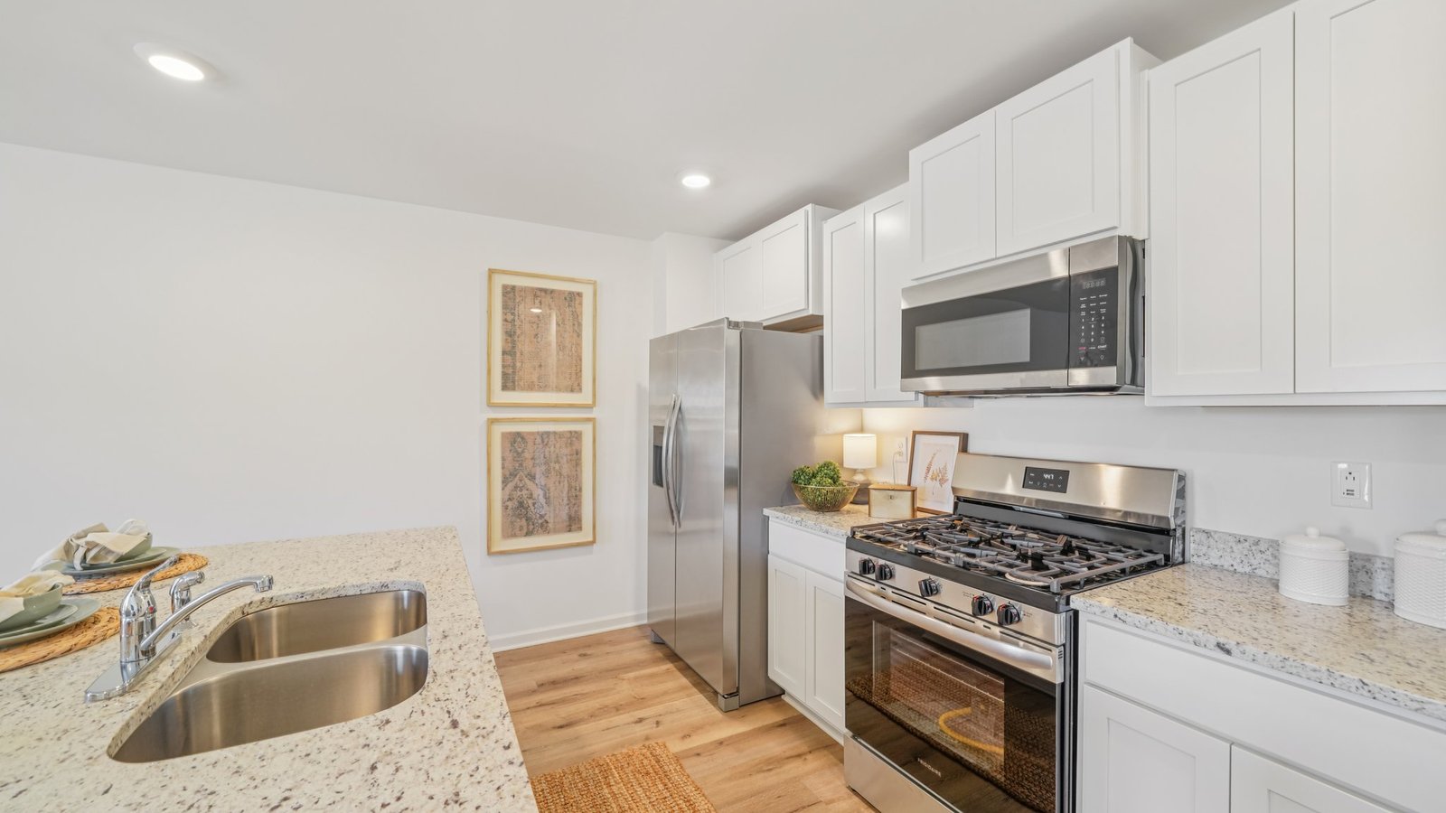 Welcome to the spacious Freeport, offering 4 bedrooms and 2 bathrooms spread across 1,497 square feet all on one level, and a two-car garage for your convenience. The chef-inspired kitchen is designed for culinary enthusiasts, featuring an oversized breakfast island, stainless steel appliances, and a pantry, all flowing seamlessly into a spacious great room for effortless entertaining. The spacious primary bedroom features a luxurious bathroom with a walk-in shower, double vanities, and an oversized walk-in closet. In addition, the other 3 bedrooms all offer generous closets, along with a laundry room, linen closet, and an outdoor patio to complete the plan. You can expect quality materials and workmanship throughout, with superior attention to detail as well as a one-year builder’s warranty. To top it off, your new home comes with a smart home technology package! Every new home at D.R. Horton comes with this smart home technology package, providing a user-friendly experience, making it easy to control essential features with a simple touch. Included in the package are convenient features such as lighting automation, an IQ panel, a video doorbell, keyless front door entry, and the ability to directly manage temperature settings from your smartphone. We also provide the opportunity for you to schedule a personal guided tour of the Freeport plan at your convenience. Feel free to give us a call and take the first step in making The Freeport your new home today!