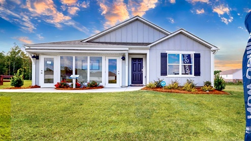 Welcome to the spacious Freeport, offering 4 bedrooms and 2 bathrooms spread across 1,497 square feet all on one level, and a two-car garage for your convenience. The chef-inspired kitchen is designed for culinary enthusiasts, featuring an oversized breakfast island, stainless steel appliances, and a pantry, all flowing seamlessly into a spacious great room for effortless entertaining. The spacious primary bedroom features a luxurious bathroom with a walk-in shower, double vanities, and an oversized walk-in closet. In addition, the other 3 bedrooms all offer generous closets, along with a laundry room, linen closet, and an outdoor patio to complete the plan. You can expect quality materials and workmanship throughout, with superior attention to detail as well as a one-year builder’s warranty. To top it off, your new home comes with a smart home technology package! Every new home at D.R. Horton comes with this smart home technology package, providing a user-friendly experience, making it easy to control essential features with a simple touch. Included in the package are convenient features such as lighting automation, an IQ panel, a video doorbell, keyless front door entry, and the ability to directly manage temperature settings from your smartphone. We also provide the opportunity for you to schedule a personal guided tour of the Freeport plan at your convenience. Feel free to give us a call and take the first step in making The Freeport your new home today!