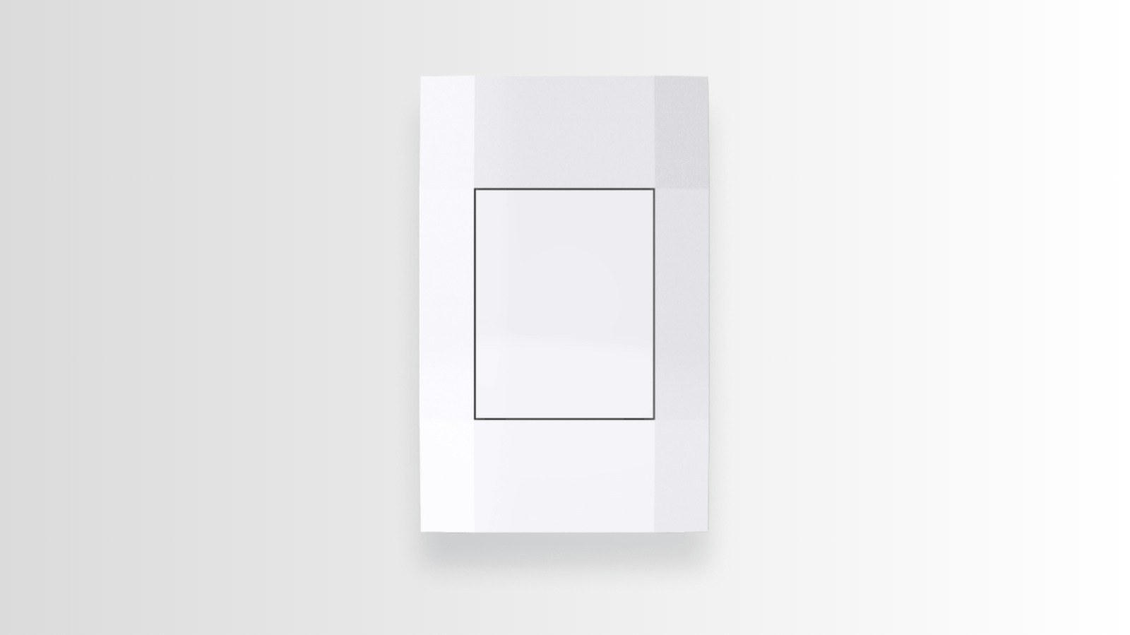 A Deako smart light switch with a sleek design.