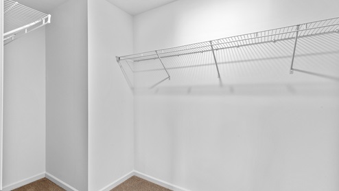 a large walk in closet