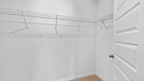 a large walk in closet