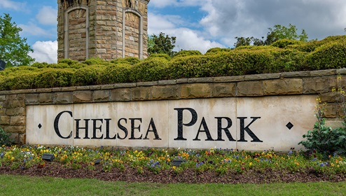 A unique 100-foot-tall clock tower stands watch over the grand entrance to Chelsea Park by D.R. Horton, the premiere community in Chelsea, Alabama. Conveniently located to Chelsea Community Center including activities for every age. Nearby residents can enjoy the community splashpad, archery range, and a host of youth sports complexes. Situated minutes from highway 280, this new home community provides easy access to Chelsea, Greystone’s conveniences, nearby dining options, and excellent recreation spots throughout the region. Go Chelsea Hornets! With home plans ranging in size from 1,613 square feet up to 2,511 square feet, Chelsea Park offers a variety of home plans including one level ranchers to a spacious two story. Each home in Chelsea Park is uniquely designed with modern living in mind, featuring granite countertops, elegant and durable flooring, and stainless-steel appliances. The easy-to-use Smart Home Technology Package included in every home provides the ultimate convenience, allowing you to control key features with the touch of a button. Featured conveniences include lighting automation, IQ panel, video doorbell, keyless front door entry, and temperature control from the ease of your phone. Whether you are looking for a spacious open floor plan or a more intimate design, Chelsea Park has a variety of options to suit your individual needs. For the outdoor enthusiasts, Chelsea Park’s location is perfect for accessing spots for hiking and biking adventures. In addition, state-of-the-art local parks and recreational opportunities are just minutes away, offering something for everyone. Chelsea, Alabama has been consistently voted as one of the “Best Places to Live in Alabama.” Come tour Chelsea Park today and join this vibrant community.