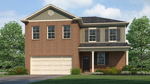 The Belfort is a spacious two-story floor plan encompassing 4 bedrooms and 2.5 bathrooms, spanning across 2,256 square feet. As you enter, you are greeted by an elegant foyer that leads you into a chef-inspired kitchen featuring a sizable island for additional seating and a pantry for storage convenience. The kitchen seamlessly flows into a generous living room, creating an open and inviting atmosphere. On the main level, you will find the luxurious Bedroom One suite, boasting a lavish bath with a soaking garden tub, a separate shower, double vanities, a water closet, and a generously-sized walk-in closet. Completing the main level are a convenient powder room and a walk-in laundry room. Moving to the second level, you will discover three additional bedrooms, two of which feature walk-in closets, along with a full bathroom. Additionally, there is a loft-style living room on this level, providing the perfect space for a play area or media room. Quality materials and workmanship throughout, with superior attention to detail, plus a one-year builder’s warranty. Your new home also includes our smart home technology package! A D.R. Horton Smart Home is equipped with technology that includes the following: a Z-Wave programmable thermostat manufactured by Honeywell; a Z-Wave door lock manufactured by Kwikset; a Z-Wave wireless switch manufactured by Eaton Corporation; a Qolsys, Inc. touchscreen Smart Home control device; an automation platform from Alarm.com; a SkyBell video doorbell; an Amazon Echo Dot.* Talk to a New Home Sales Agent for details.