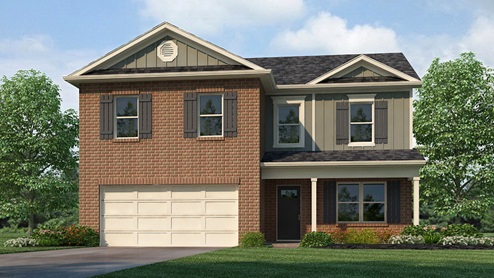 The Galen floor plan features 4 bedrooms and 2.5 bathrooms, covering 2,338 square feet. The kitchen is generously sized and includes a breakfast island, ample cabinet space, granite countertops, and a spacious walk-in pantry. It seamlessly connects to the expansive living room, offering abundant space for hosting gatherings. On the main level, there's a versatile flex room, perfect for a formal dining area or a home office. Moving to the second level, the owner's suite includes a sizable walk-in closet and a luxurious bathroom with a soaking garden tub, a separate shower, and double vanities. The second level also features three more bedrooms, a full bathroom, and a convenient walk-in laundry room. The home is constructed with quality materials and workmanship, with superior attention to detail, and includes a one-year builder’s warranty. When you choose a home at D.R. Horton, you can expect exceptional quality materials and workmanship, along with superior attention to detail. Additionally, every new home at D.R. Horton comes with a one-year builder’s warranty for added peace of mind. To add to the excitement, your new home is equipped with a smart home technology package, designed to enhance your living experience. This user-friendly package makes it effortless to control essential features with just a simple touch, providing convenience and modernity. Included in the package are convenient features such as lighting automation, an IQ panel, a video doorbell, keyless front door entry, and the ability to manage temperature settings directly from your smartphone. We also offer the opportunity for you to schedule a personal guided tour of the Galen plan at your convenience, allowing you to explore your potential new home in detail. Feel free to give us a call and take the first step in making The Galen your new home today! We're here to help make your home buying experience as smooth and enjoyable as possible.