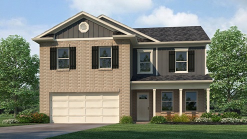 The Galen floor plan features 4 bedrooms and 2.5 bathrooms, covering 2,338 square feet. The kitchen is generously sized and includes a breakfast island, ample cabinet space, granite countertops, and a spacious walk-in pantry. It seamlessly connects to the expansive living room, offering abundant space for hosting gatherings. On the main level, there's a versatile flex room, perfect for a formal dining area or a home office. Moving to the second level, the owner's suite includes a sizable walk-in closet and a luxurious bathroom with a soaking garden tub, a separate shower, and double vanities. The second level also features three more bedrooms, a full bathroom, and a convenient walk-in laundry room. The home is constructed with quality materials and workmanship, with superior attention to detail, and includes a one-year builder’s warranty. When you choose a home at D.R. Horton, you can expect exceptional quality materials and workmanship, along with superior attention to detail. Additionally, every new home at D.R. Horton comes with a one-year builder’s warranty for added peace of mind. To add to the excitement, your new home is equipped with a smart home technology package, designed to enhance your living experience. This user-friendly package makes it effortless to control essential features with just a simple touch, providing convenience and modernity. Included in the package are convenient features such as lighting automation, an IQ panel, a video doorbell, keyless front door entry, and the ability to manage temperature settings directly from your smartphone. We also offer the opportunity for you to schedule a personal guided tour of the Galen plan at your convenience, allowing you to explore your potential new home in detail. Feel free to give us a call and take the first step in making The Galen your new home today! We're here to help make your home buying experience as smooth and enjoyable as possible.