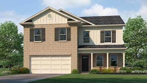 The Galen floor plan features 4 bedrooms and 2.5 bathrooms, covering 2,338 square feet. The kitchen is generously sized and includes a breakfast island, ample cabinet space, granite countertops, and a spacious walk-in pantry. It seamlessly connects to the expansive living room, offering abundant space for hosting gatherings. On the main level, there's a versatile flex room, perfect for a formal dining area or a home office. Moving to the second level, the owner's suite includes a sizable walk-in closet and a luxurious bathroom with a soaking garden tub, a separate shower, and double vanities. The second level also features three more bedrooms, a full bathroom, and a convenient walk-in laundry room. The home is constructed with quality materials and workmanship, with superior attention to detail, and includes a one-year builder’s warranty. When you choose a home at D.R. Horton, you can expect exceptional quality materials and workmanship, along with superior attention to detail. Additionally, every new home at D.R. Horton comes with a one-year builder’s warranty for added peace of mind. To add to the excitement, your new home is equipped with a smart home technology package, designed to enhance your living experience. This user-friendly package makes it effortless to control essential features with just a simple touch, providing convenience and modernity. Included in the package are convenient features such as lighting automation, an IQ panel, a video doorbell, keyless front door entry, and the ability to manage temperature settings directly from your smartphone. We also offer the opportunity for you to schedule a personal guided tour of the Galen plan at your convenience, allowing you to explore your potential new home in detail. Feel free to give us a call and take the first step in making The Galen your new home today! We're here to help make your home buying experience as smooth and enjoyable as possible.