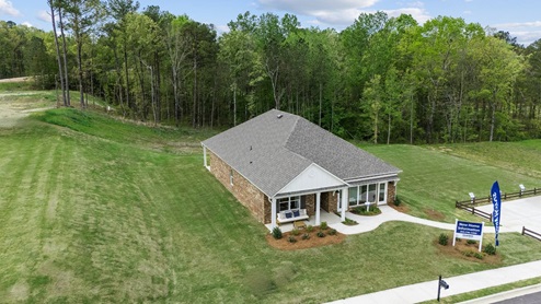 New model home timberline. This beautiful single- story home with light red brick with a covered front porch boasts 4-bedrooms with 2-bathrooms, a 2-car garage.