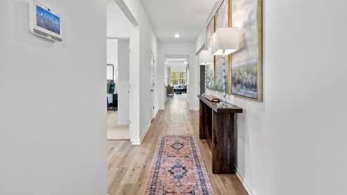 New model home timberline. This beautiful single- story home with light red brick with a covered front porch boasts 4-bedrooms with 2-bathrooms, a 2-car garage.