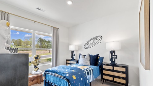 New model home timberline. This beautiful single- story home with light red brick with a covered front porch boasts 4-bedrooms with 2-bathrooms, a 2-car garage.