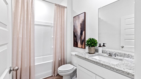 New model home timberline. This beautiful single- story home with light red brick with a covered front porch boasts 4-bedrooms with 2-bathrooms, a 2-car garage.
