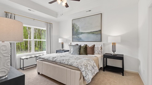 Welcome to Timberline by D.R. Horton, a golf course community in Calera, Alabama. Just off Hwy 31 and I-65, this new home community is just minutes from Alabaster’s local amenities and Downtown Birmingham. Calera offers a vibrant, historic downtown area with diverse dining, shopping, and entertainment options. Calera is home to the Heart of Dixie Railroad Museum, where families can enjoy scenic train rides and explore Alabama’s rich rail history. Go Calera High School Eagles! Timberline features some of our elegant, traditional home plans spanning from 1,618 up to 3,209 square feet, with granite countertops, elegant and durable flooring, stainless steel appliances, and our smart home technology package. Each home in Timberline is uniquely designed with modern living in mind, featuring granite countertops, elegant and durable flooring, and stainless-steel appliances. The easy-to-use Smart Home Technology Package included in every home provides the ultimate convenience, allowing you to control key features with the touch of a button. Featured conveniences include lighting automation, IQ panel, video doorbell, keyless front door entry, and temperature control from the ease of your phone.