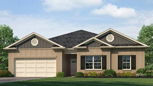 The Clayton is a single-level plan with 4 bedrooms and 2 bathrooms, spanning 2,107 square feet. The kitchen is generously sized and includes a breakfast island, seamlessly connecting to the living room adorned with trey ceilings. Bedroom One is spacious and boasts a luxurious bathroom with a soaking garden tub, separate shower, double vanities, and a sizable walk-in closet. Relax and unwind on the shaded covered patio, perfect for enjoying early morning coffee or peaceful evenings. Additionally, this plan encompasses 3 additional bedrooms, a full bath with a tub/shower, a laundry room, and a 2 car garage, providing ample space and convenience. Quality materials and workmanship throughout, with superior attention to detail, plus a one-year builder’s warranty. Your new home also includes our smart home technology package! A D.R. Horton Smart Home is equipped with technology that includes the following: a Z-Wave programmable thermostat manufactured by Honeywell; a Z-Wave door lock manufactured by Kwikset; a Z-Wave wireless switch manufactured by Eaton Corporation; a Qolsys, Inc. touchscreen Smart Home control device; an automation platform from Alarm.com; a SkyBell video doorbell; an Amazon Echo Dot.* Talk to a New Home Sales Agent for details.