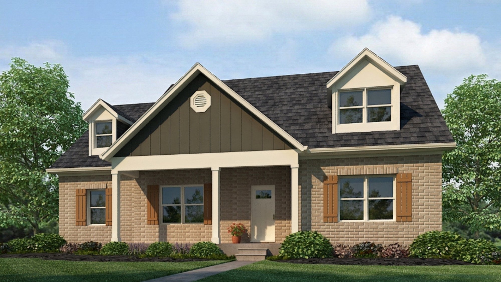 The Norwood plan features 6 bedrooms and 4.5 bathrooms spread across 3,581 square feet of living space.