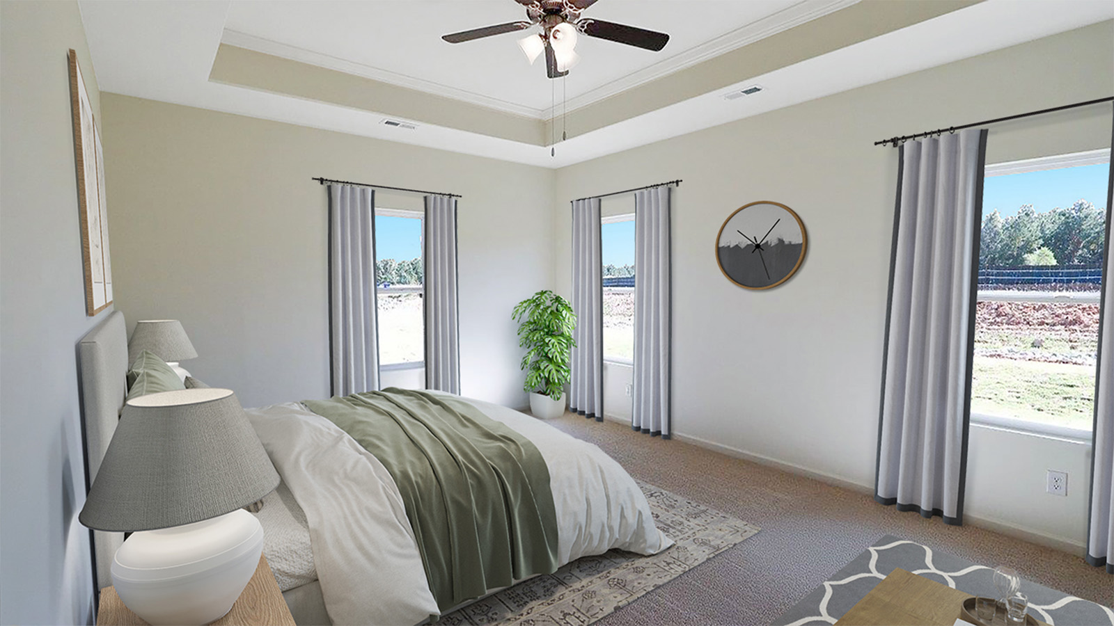 With enough room for any furniture you may  want to buy, the primary suite is the bedroom dreams are made of.