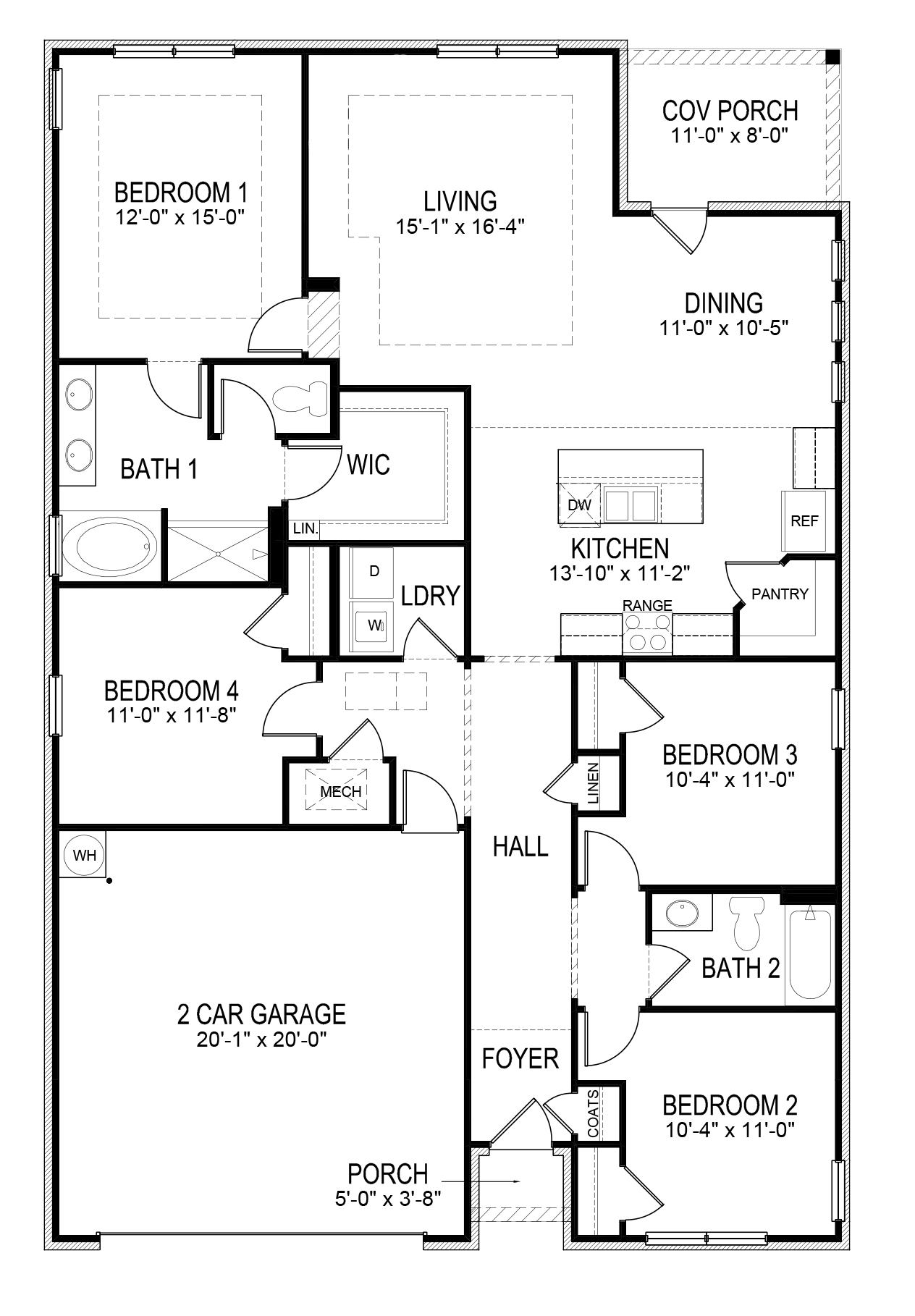 Rhett floorplan elevation 2D