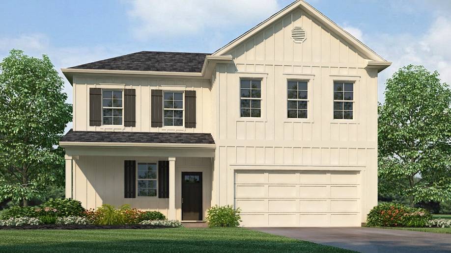 The Belfort is a spacious two-story floor plan encompassing 4 bedrooms and 2.5 bathrooms, spanning 2,256 square feet. As you enter, you are greeted by an elegant foyer that leads you into a chef-inspired kitchen featuring a sizable island for additional seating and a pantry for storage convenience. The kitchen seamlessly flows into a generous living room, creating an open and inviting atmosphere. On the main level, you will find the luxurious Bedroom One suite, boasting a lavish bath with a soaking garden tub, a separate shower, double vanities, a water closet, and a generously sized walk-in closet. Completing the main level are a convenient powder room and a walk-in laundry room. Moving to the second level, you will discover three additional bedrooms, two of which feature walk-in closets, along with a full bathroom. Additionally, there is a loft-style living room on this level, providing the perfect space for a play area or media room. Quality materials and workmanship throughout, with superior attention to detail, plus a one-year builder’s warranty. Every home comes with a user-friendly Smart Home Technology Package, which offers unparalleled convenience by allowing you to effortlessly control key features. This package includes a range of conveniences such as lighting automation, an IQ panel, a video doorbell, keyless front door entry, and the ability to manage temperature settings right from your phone.