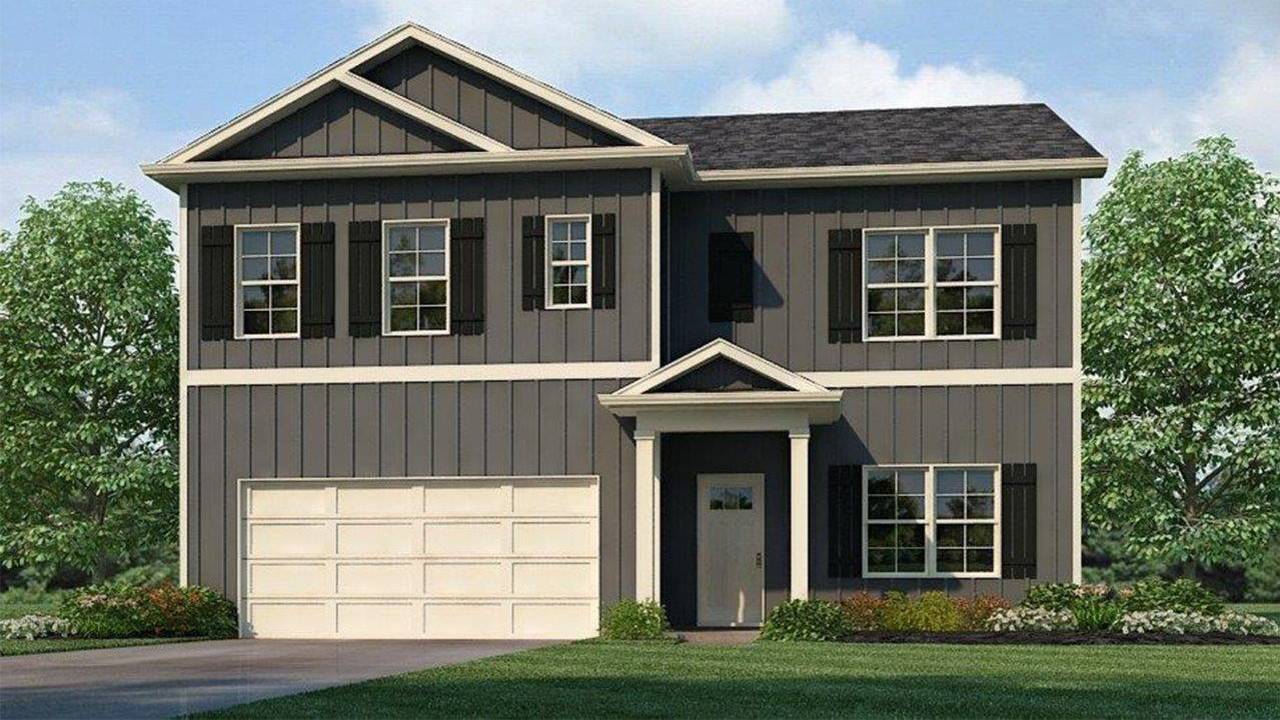 Two story with two car garage elevation A16