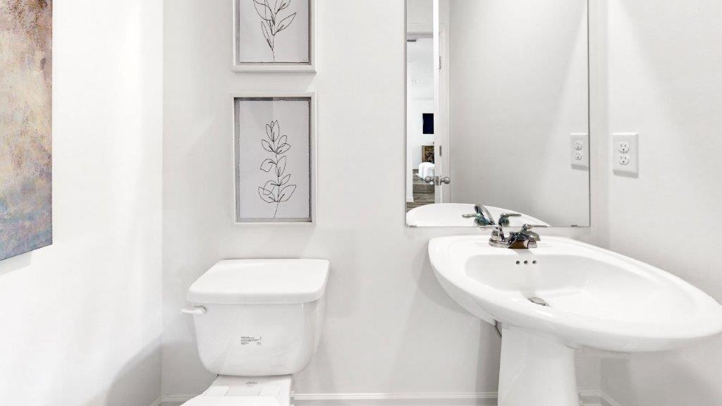 17.	Penwell – Half Bathroom – Single sink with toilet