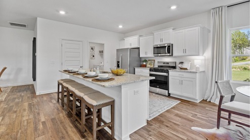 Chelsea Acres by D.R. Horton is Chelsea’s newest premiere community. Conveniently located to Chelsea Community Center including activities for every age. Nearby residents can enjoy the community splashpad, archery range, and a host of youth sports complexes. Situated minutes from highway 280, this new home community provides easy access to Chelsea, Greystone’s conveniences, nearby dining options, and excellent recreation spots throughout the region. Go Chelsea Hornets! With home plans ranging in size from 1,272 square feet up to 2,511 square feet, Chelsea Acres offers a variety of home plans including one level ranchers to a spacious two story. Each home in Chelsea Acres is uniquely designed with modern living in mind, featuring granite countertops, elegant and durable flooring, and stainless-steel appliances. The easy-to-use Smart Home Technology Package included in every home provides the ultimate convenience, allowing you to control key features with the touch of a button. Featured conveniences include lighting automation, IQ panel, video doorbell, keyless front door entry, and temperature control from the ease of your phone. Whether you are looking for a spacious open floor plan or a more intimate design, Chelsea Acres has a variety of options to suit your individual needs. For the outdoor enthusiasts, Chelsea Acre’s location is perfect for accessing spots for hiking and biking adventures. In addition, state-of-the-art local parks and recreational opportunities are just minutes away, offering something for everyone. Take a personal tour today and discover how this beautiful new home community near Chelsea, Alabama, can perfectly match your lifestyle.