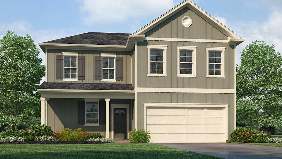 The Belfort is a spacious two-story floor plan encompassing 4 bedrooms and 2.5 bathrooms, spanning 2,256 square feet. As you enter, you are greeted by an elegant foyer that leads you into a chef-inspired kitchen featuring a sizable island for additional seating and a pantry for storage convenience. The kitchen seamlessly flows into a generous living room, creating an open and inviting atmosphere. On the main level, you will find the luxurious Bedroom One suite, boasting a lavish bath with a soaking garden tub, a separate shower, double vanities, a water closet, and a generously sized walk-in closet. Completing the main level are a convenient powder room and a walk-in laundry room. Moving to the second level, you will discover three additional bedrooms, two of which feature walk-in closets, along with a full bathroom. Additionally, there is a loft-style living room on this level, providing the perfect space for a play area or media room. Quality materials and workmanship throughout, with superior attention to detail, plus a one-year builder’s warranty. Every home comes with a user-friendly Smart Home Technology Package, which offers unparalleled convenience by allowing you to effortlessly control key features. This package includes a range of conveniences such as lighting automation, an IQ panel, a video doorbell, keyless front door entry, and the ability to manage temperature settings right from your phone.