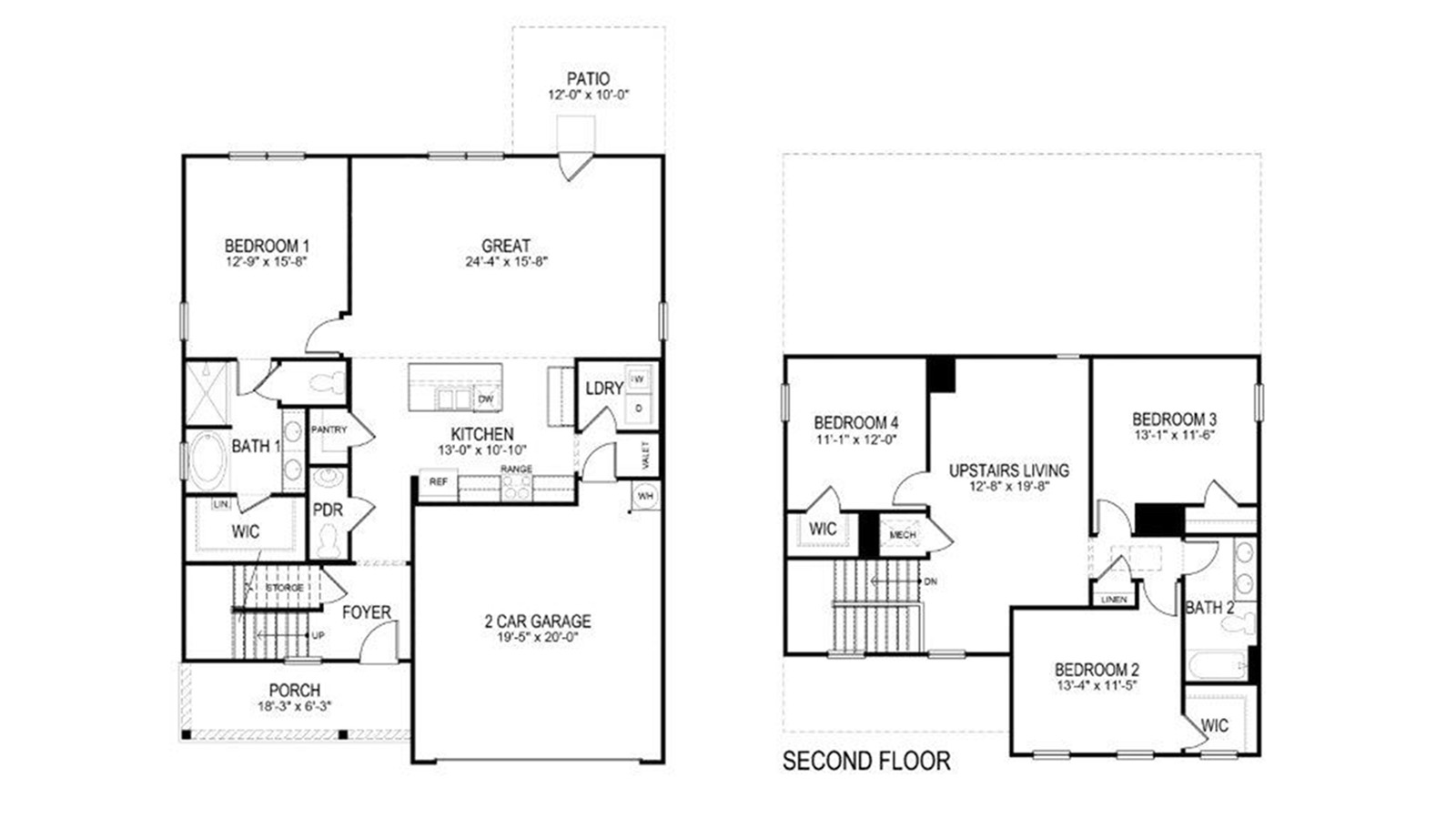 Floor Plan in Rosser Farms | Bessemer, AL | D.R. Horton