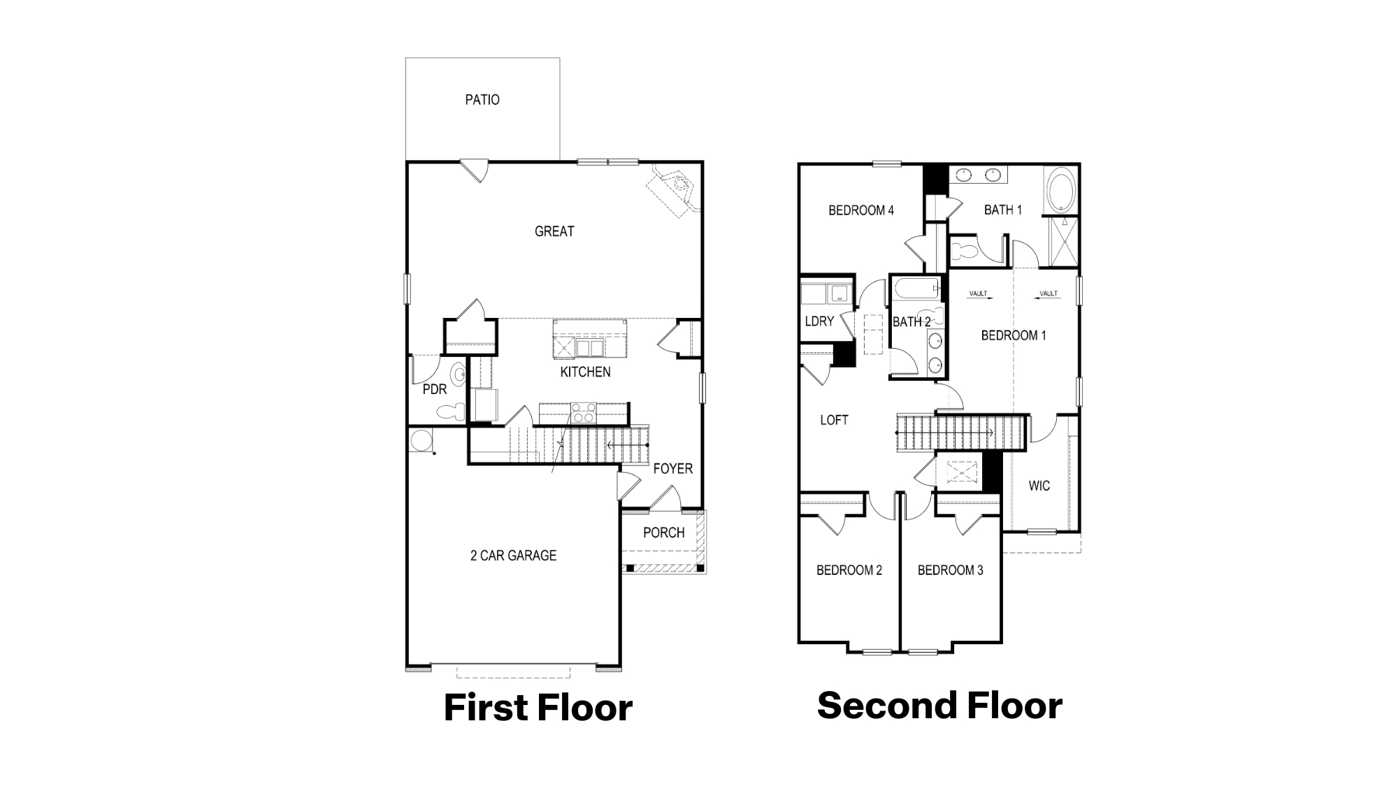 A top-down view of the Oliver floorplan.