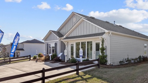 Conveniently located near I-459 in McCalla, Alabama, Rosser Farms by D.R. Horton offers the perfect blend of convenience and comfort. Nestled near diverse restaurants, shopping centers, and the Bent Brook Golf Course, this neighborhood has something for everyone. Adventure seekers will love the nearby K1 Speed indoor go-kart arena, while outdoor enthusiasts can enjoy various recreational activities. With easy access to Hoover, Rosser Farms provides an ideal setting for those looking to enjoy both vibrant city life and peaceful suburban living. Go Mcadory Yellowjackets! With home plans ranging in size from 1,618 square feet up to 2,511 square feet, Rosser Farms offers a variety of home plans including one level ranchers to a spacious two story. Each home in Rosser Farms is uniquely designed with modern living in mind, featuring granite countertops, elegant and durable flooring, and stainless-steel appliances. The easy-to-use Smart Home Technology Package included in every home provides the ultimate convenience, allowing you to control key features with the touch of a button. Featured conveniences include lighting automation, IQ panel, video doorbell, keyless front door entry, and temperature control from the ease of your phone. Whether you are looking for a spacious open floor plan or a more intimate design, Rosser Farms has a variety of options to suit your individual needs. For the outdoor enthusiasts, Rosser Farm’s location is perfect for accessing spots for hiking at Tannehill state park and biking adventures. In addition, state-of-the-art local parks and recreational opportunities are just minutes away, offering something for everyone. Take a personal tour of Rosser Farms today and discover how this beautiful new home community near McCalla, Alabama, can perfectly match your lifestyle. Come explore Rosser Farms and discover your new home today!