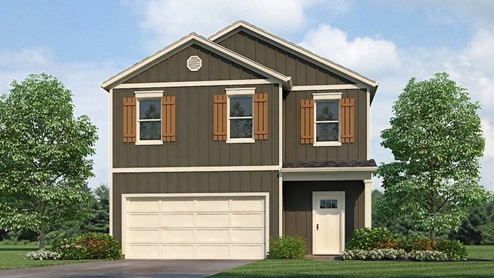 Welcome to the Ryan Plan, a new customer favorite at our D.R. Horton communities I central Alabama. Just under 2,500 square feet, this beautiful two- story home offers 5-bedrooms with 3-bathrooms, and a 2-car garage with a gorgeous open floor concept layout for your family to enjoy. The kitchen has a large island for extra seating as well as a large pantry, and also gradually opens to the full dining area as well as a spacious living room. A bedroom with a full bathroom completes the main level. Bedroom One is on the second level and offers a luxurious bath with a soaking garden tub and separate shower, private bathroom, double vanities with marble counters and a large walk-in closet. There are 3 additional bedrooms, a full bathroom, a walk-in laundry room, and a bonus loft-style living room on the second level perfect for hanging out or holiday occasions. Quality materials and workmanship throughout, with superior attention to detail, plus a one-year builder's warranty. As a most popular favorite, this plan is ideal for any size family. In addition, each home comes with a one-year builder's warranty to provide extra peace of mind. It's worth noting that our smart home technology package is also part of the deal. The included Smart Home Technology Package is designed for easy use and offers unparalleled convenience, enabling you to effortlessly control various key features with just a simple touch. Some of the highlighted conveniences of this package comprise lighting automation, an IQ panel, a video doorbell, keyless front door entry, and the ability to manage the temperature from the comfort of your phone. Call to schedule your personal guided tour of the Ryan today!