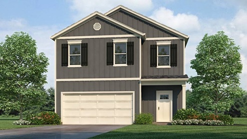 Welcome to the Ryan Plan, a new customer favorite at our D.R. Horton communities I central Alabama. Just under 2,500 square feet, this beautiful two- story home offers 5-bedrooms with 3-bathrooms, and a 2-car garage with a gorgeous open floor concept layout for your family to enjoy. The kitchen has a large island for extra seating as well as a large pantry, and also gradually opens to the full dining area as well as a spacious living room. A bedroom with a full bathroom completes the main level. Bedroom One is on the second level and offers a luxurious bath with a soaking garden tub and separate shower, private bathroom, double vanities with marble counters and a large walk-in closet. There are 3 additional bedrooms, a full bathroom, a walk-in laundry room, and a bonus loft-style living room on the second level perfect for hanging out or holiday occasions. Quality materials and workmanship throughout, with superior attention to detail, plus a one-year builder's warranty. As a most popular favorite, this plan is ideal for any size family. In addition, each home comes with a one-year builder's warranty to provide extra peace of mind. It's worth noting that our smart home technology package is also part of the deal. The included Smart Home Technology Package is designed for easy use and offers unparalleled convenience, enabling you to effortlessly control various key features with just a simple touch. Some of the highlighted conveniences of this package comprise lighting automation, an IQ panel, a video doorbell, keyless front door entry, and the ability to manage the temperature from the comfort of your phone. Call to schedule your personal guided tour of the Ryan today!