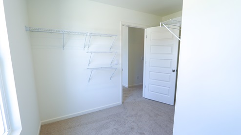 The primary bedroom features a large walk-in closet.
