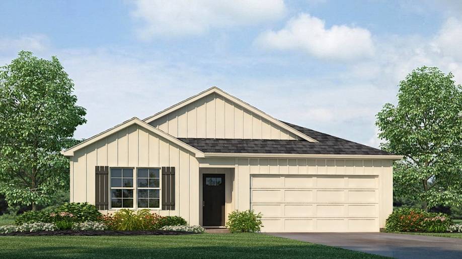 Welcome to the spacious Freeport, offering 4 bedrooms and 2 bathrooms spread across 1,497 square feet all on one level, and a two-car garage for your convenience. The chef-inspired kitchen is designed for culinary enthusiasts, featuring an oversized breakfast island, stainless steel appliances, and a pantry, all flowing seamlessly into a spacious great room for effortless entertaining. The spacious primary bedroom features a luxurious bathroom with a walk-in shower, double vanities, and an oversized walk-in closet. In addition, the other 3 bedrooms all offer generous closets, along with a laundry room, linen closet, and an outdoor patio to complete the plan. You can expect quality materials and workmanship throughout, with superior attention to detail as well as a one-year builder’s warranty. To top it off, your new home comes with a smart home technology package! Every new home at D.R. Horton comes with this smart home technology package, providing a user-friendly experience, making it easy to control essential features with a simple touch. Included in the package are convenient features such as lighting automation, an IQ panel, a video doorbell, keyless front door entry, and the ability to directly manage temperature settings from your smartphone. We also provide the opportunity for you to schedule a personal guided tour of the Freeport plan at your convenience. Feel free to give us a call and take the first step in making The Freeport your new home today!