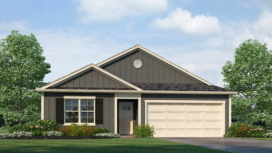 Welcome to the spacious Freeport, offering 4 bedrooms and 2 bathrooms spread across 1,497 square feet all on one level, and a two-car garage for your convenience. The chef-inspired kitchen is designed for culinary enthusiasts, featuring an oversized breakfast island, stainless steel appliances, and a pantry, all flowing seamlessly into a spacious great room for effortless entertaining. The spacious primary bedroom features a luxurious bathroom with a walk-in shower, double vanities, and an oversized walk-in closet. In addition, the other 3 bedrooms all offer generous closets, along with a laundry room, linen closet, and an outdoor patio to complete the plan. You can expect quality materials and workmanship throughout, with superior attention to detail as well as a one-year builder’s warranty. To top it off, your new home comes with a smart home technology package! Every new home at D.R. Horton comes with this smart home technology package, providing a user-friendly experience, making it easy to control essential features with a simple touch. Included in the package are convenient features such as lighting automation, an IQ panel, a video doorbell, keyless front door entry, and the ability to directly manage temperature settings from your smartphone. We also provide the opportunity for you to schedule a personal guided tour of the Freeport plan at your convenience. Feel free to give us a call and take the first step in making The Freeport your new home today!