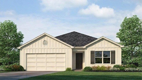 Cali-Elevation-A15 - 1 story home with a 2 car garage