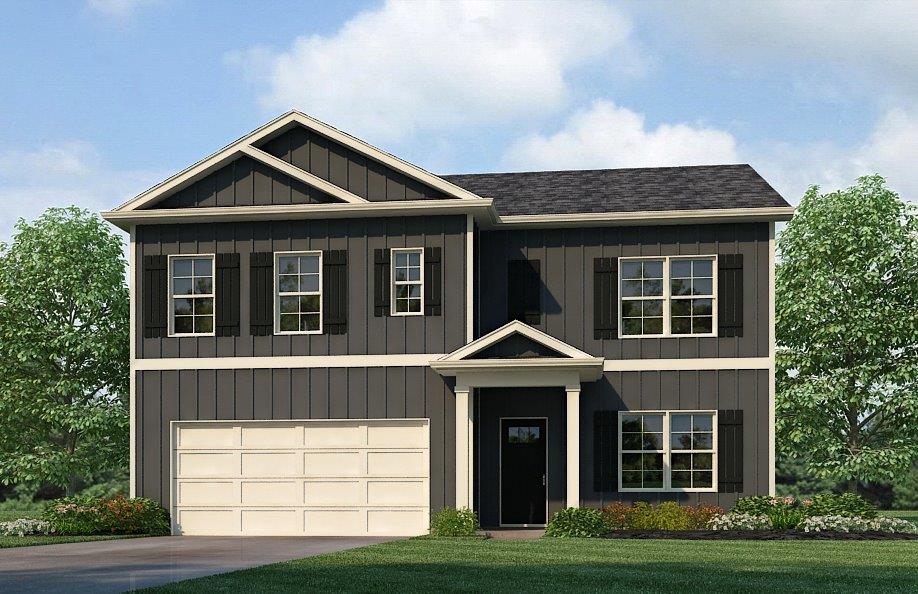 The Hayden is a spacious two-story plan with 5 bedrooms and 3 bathrooms, covering 2,511 square feet. On the main level, you'll find a versatile flex room near the foyer, perfect for a formal dining area or a convenient home office. The gourmet kitchen boasts an expansive island for added seating, stunning granite countertops, stainless steel appliances, and a generous pantry. It seamlessly connects to the dining space and a roomy living area. Completing the main level is a bedroom with a full bathroom, providing flexibility and convenience for guests or family members. Upstairs, the Primary Bedroom awaits, offering a lavish bath with a shower, private bathroom, double vanities with marble counters, and a spacious walk-in closet. Additionally, the second level comprises three more bedrooms, a full bathroom, a walk-in laundry room, and a loft-style living area, catering to all your family's needs. The Hayden is meticulously finished with high-quality materials and craftsmanship in every corner, showcasing an exceptional attention to detail. You can feel confident in your investment, as it comes with the added assurance of a one-year builder's warranty.    Get ready to experience an added level of excitement in your new home, complete with a cutting-edge smart home technology package. This user-friendly package is designed to make it incredibly easy for you to control essential features with just a simple touch, offering you both convenience and modernity. The package includes a range of convenient features such as lighting automation, an IQ panel, a video doorbell, keyless front door entry, and the ability to manage temperature settings directly from your smartphone.    We'd love to offer you the opportunity to schedule a personal guided tour of the Hayden plan at your convenience, allowing you to fully explore your potential new home in detail. Our goal is to make your home buying experience as smooth and enjoyable as possible, and we're here to help every step of the way. Feel free to give us a call and take the first step in making the Hayden your new home today!