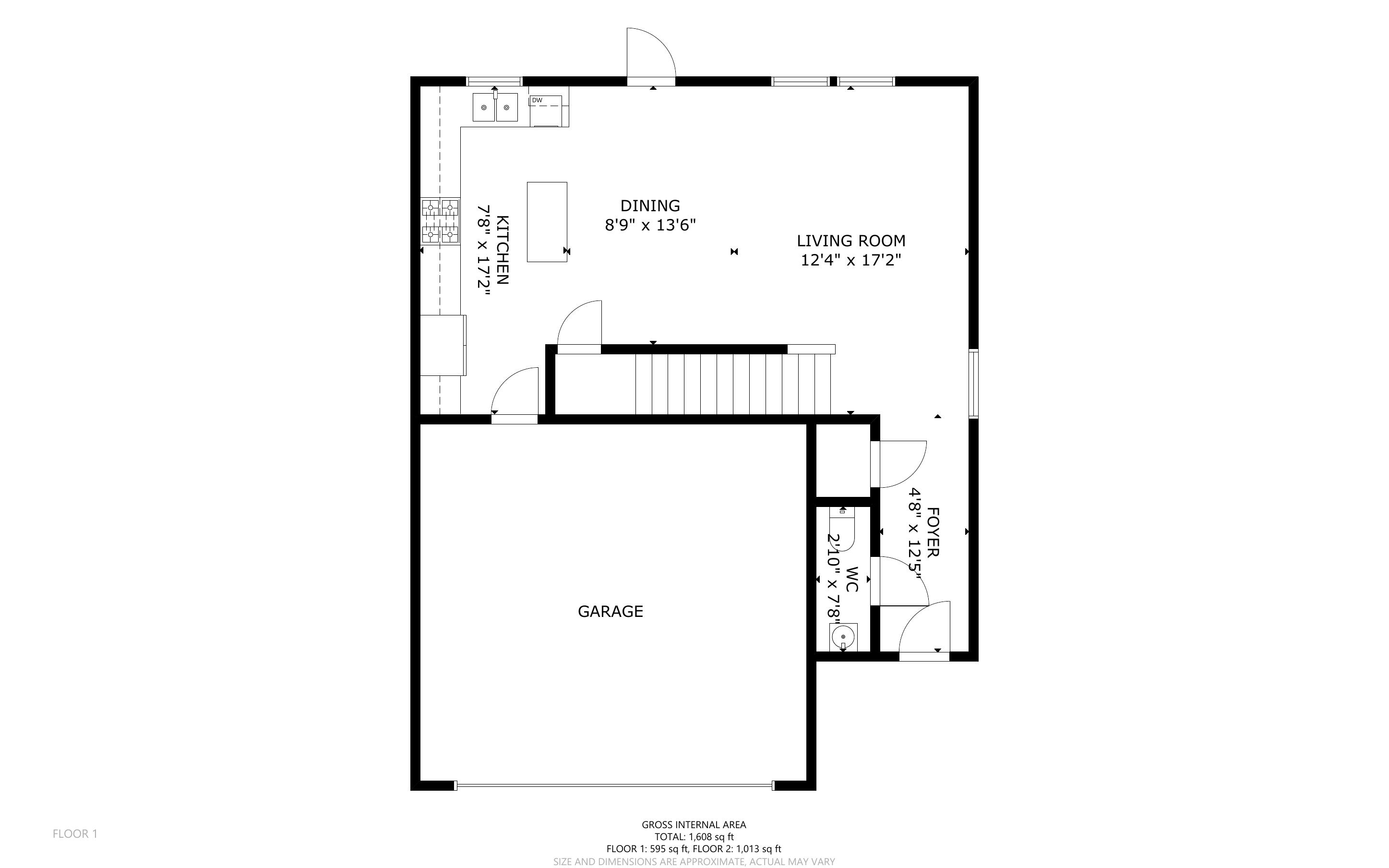 Floorplan blueprint first floor