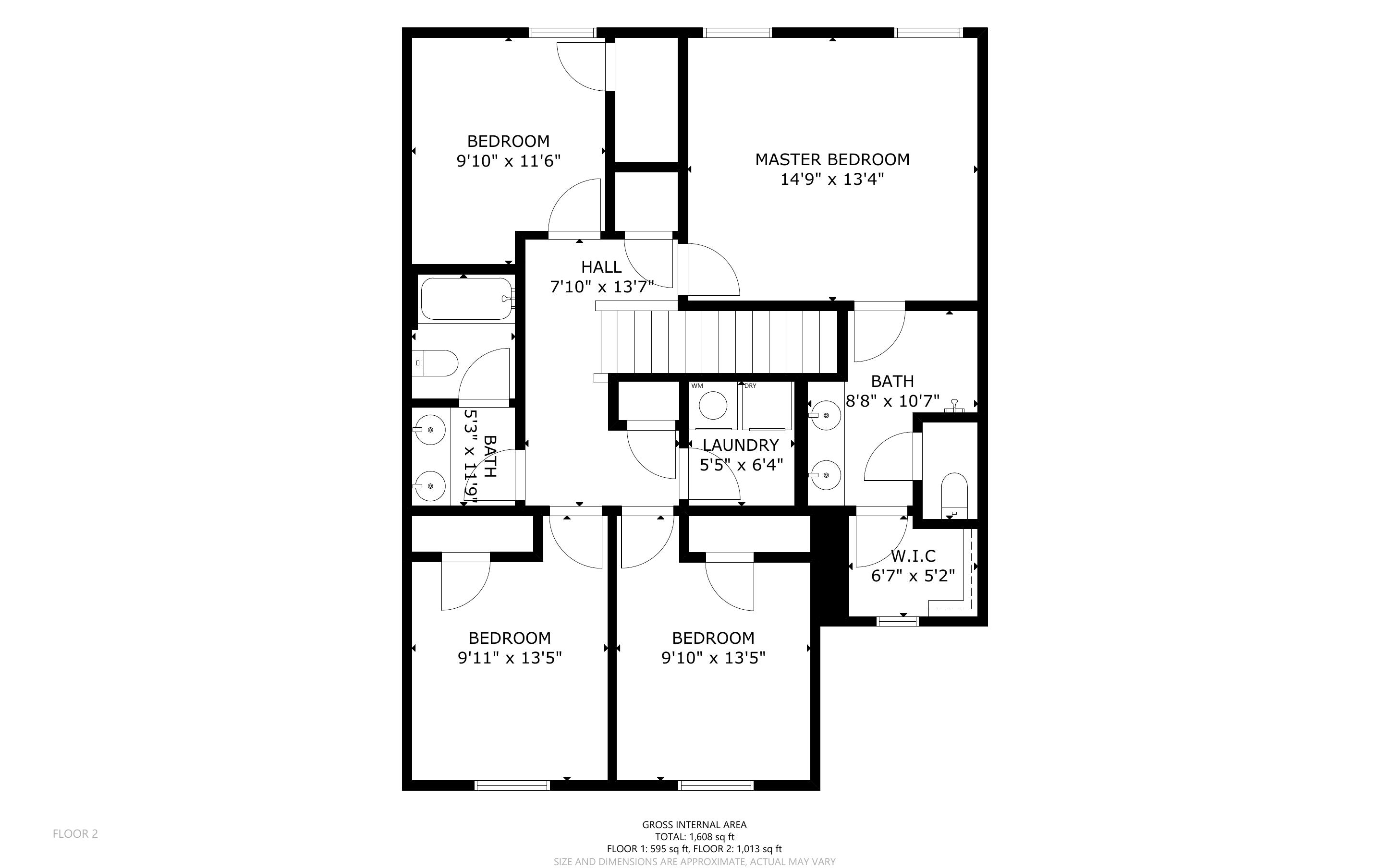 Floorplan blueprint second story