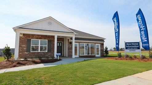 The Rhett plan is a well-designed single-level layout with 4 bedrooms and 2 bathrooms, encompassing 1,774 square feet for practical living. One standout feature of the Rhett plan is the seamless integration of the kitchen, breakfast area, and great room in an open concept layout, which is perfect for hosting guests. The kitchen is equipped with granite countertops, stainless steel appliances, and a pantry for added convenience and modern style. The spacious Living Area features trey ceilings and leads to a shaded covered patio, creating a welcoming space for relaxation and entertaining. Bedroom One suite offers a private retreat with trey ceilings, a luxurious shower, separate garden tub, double marble vanity, private water closet, and a large walk-in closet for added comfort and luxury. For convenience and storage, the plan includes a two-car garage and a laundry room. In addition to Bedroom One suite, there are 3 other bedrooms and another full bathroom, providing ample space for family and guests. Furthermore, the home comes with a one-year builder's warranty, ensuring peace of mind for the new homeowners. Furthermore, every home is accompanied by a one-year builder's warranty to provide you with added peace of mind. It's important to note that our smart home technology package is included as part of your new home. The Smart Home Technology Package we offer is designed for effortless use and provides unmatched convenience, allowing you to easily control various essential features with just a simple touch. Some of the features of this package include lighting automation, an IQ panel, a video doorbell, keyless front door entry, and the ability to manage the temperature from the comfort of your phone. Give us a call and schedule your personal guided tour of the Rhett today!