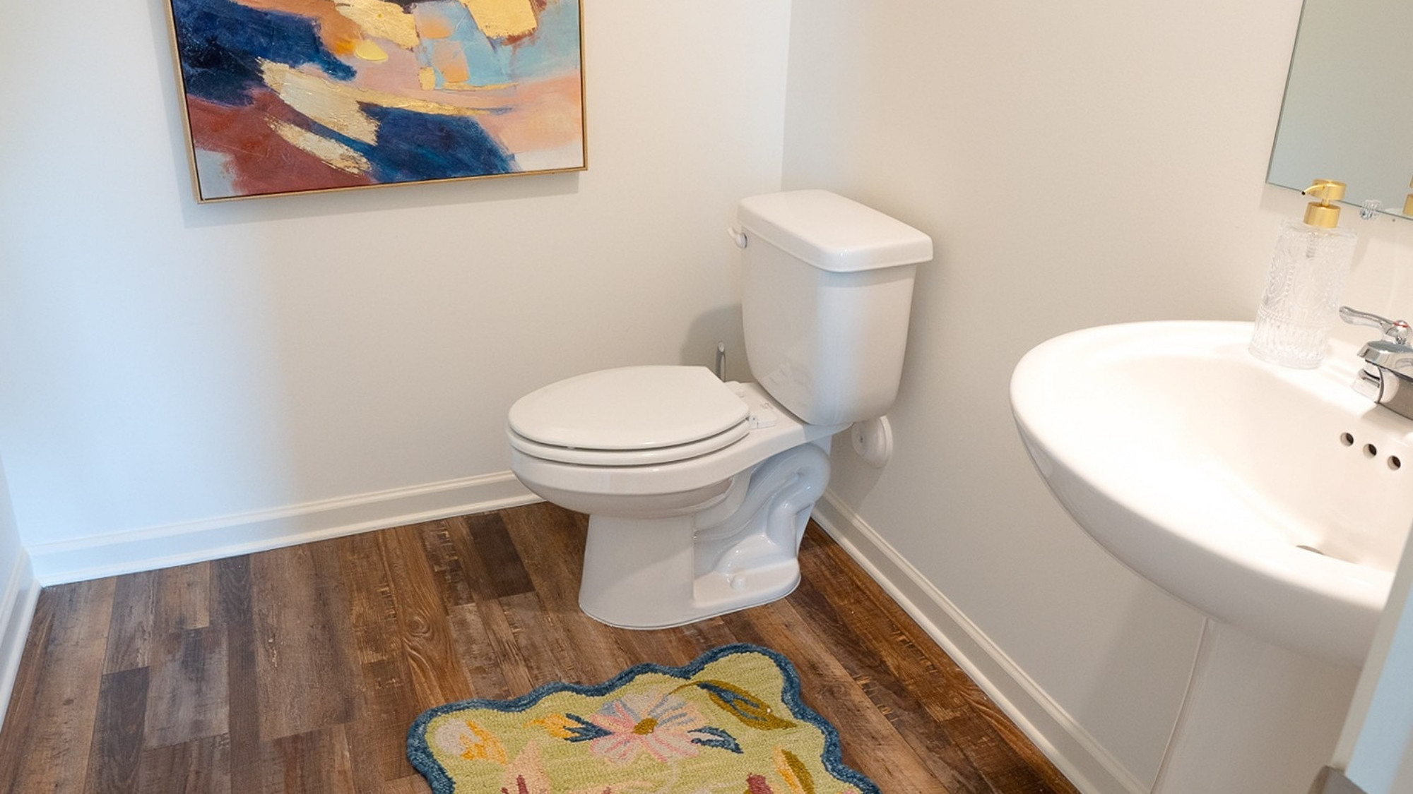 The kitchen also features a large pantry, so you never run out of storage.