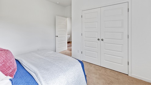 Welcome to the Destin Plan, a beautiful 4 bed, 3 bath home with a spacious covered patio and a 3-car garage – all on one level. Sitting just under 2,300square feet, this home offers a large breakfast nook, a separate dining area, and a large living area making a very comfortable open design for easy entertaining. In the kitchen, you will find a large island bar and a corner pantry. As you enter the home, you are met with an inviting open floor plan with direct access to your living, dining and kitchen areas, a full guest bathroom, and the 2nd and 3rd secondary bedrooms. Immediately on either side you will have access to your three-car garage, perfect for multiple vehicles, and storage. Privately tucked away in this area is also the additional 4th bedroom, ideal for guest stays or a private office. Opposite the back end of the home will be your spacious, luxurious primary bedroom with full access to a walk-in closet, a large primary bathroom hosting a double vanity, tub and a shower. Coming back to the center of the home, you will find the stunning open layout of the living area and beautiful kitchen. The kitchen includes granite countertops, stainless steel appliances, stylish shaker cabinetry, and a center island perfect for additional seating. With natural light and nearby covered patio access, the living and dining area are integrated perfectly to complete this relaxing atmosphere. Enjoy easy maintenance in your home with our luxury vinyl plank flooring. In addition to all the features and amenities our Destin Plan offers, each home is built with our Smart Home technology package, designed to bring the ease and convenience of life right to your fingertips. As a most popular favorite, this plan is ideal for any size family. Call to schedule your personal guided tour of the Destin today!