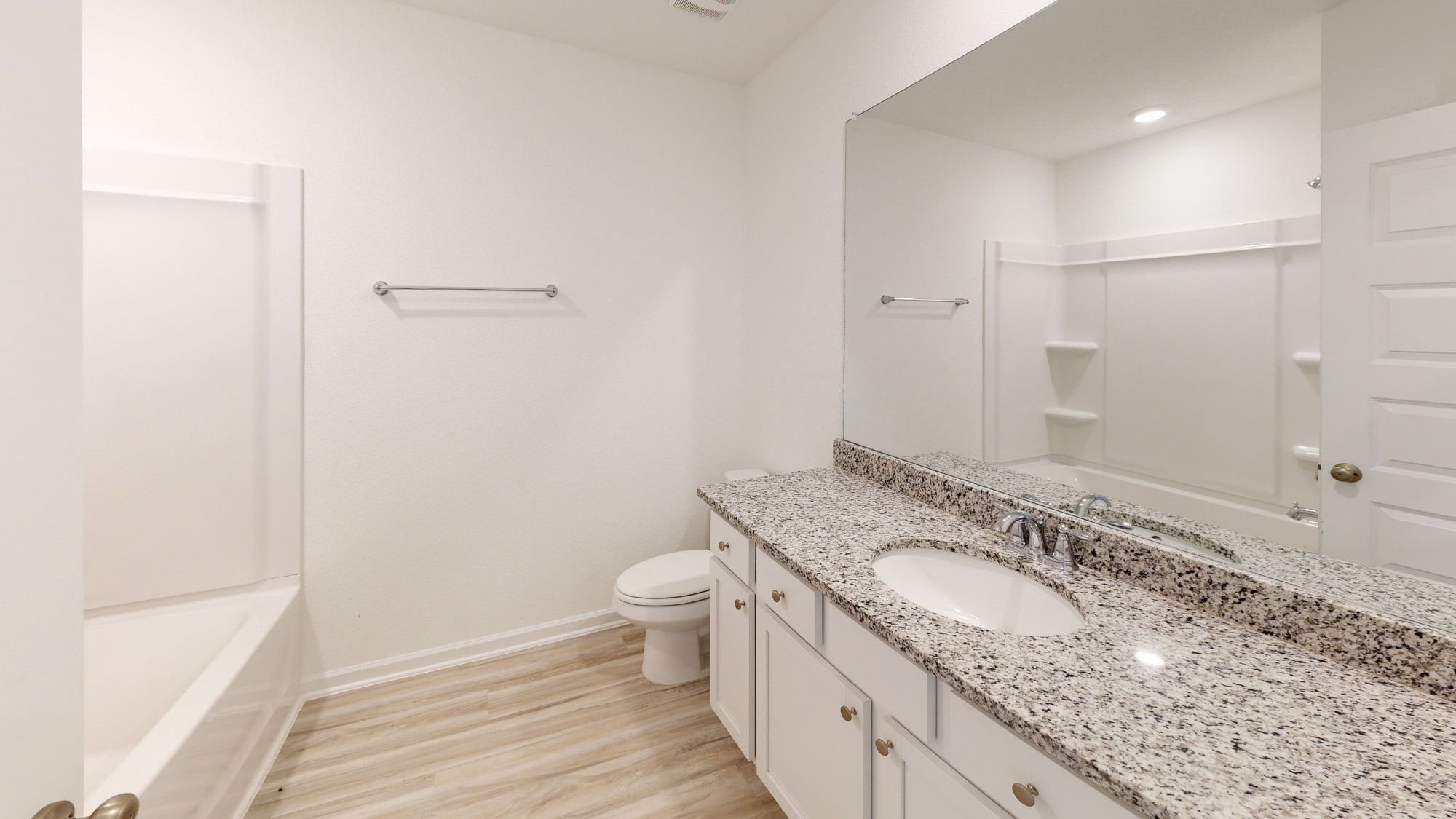 The secondary bathroom, which is situated next to the two front bedrooms.