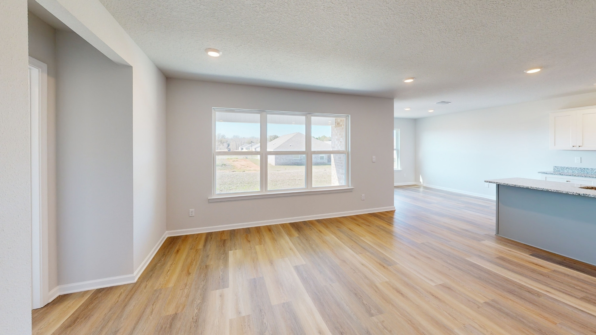 A rendering of our Booth floorplan, featuring 4 bedrooms and 2 bathrooms across 1,891 square feet.