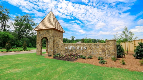 The entrance sign to our Aberdeen new home community.