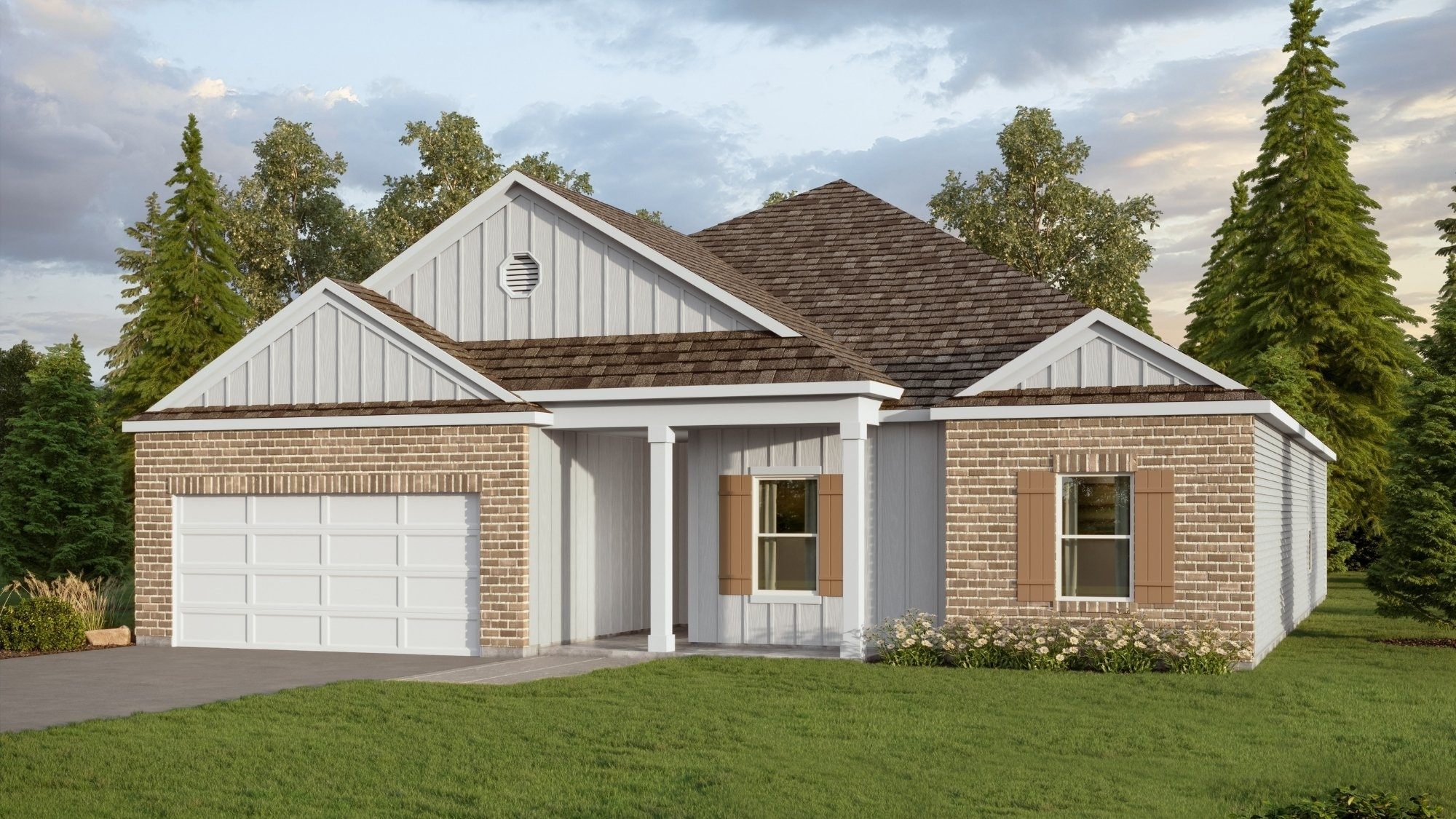 A Rendering of our Oakdale floorplan.