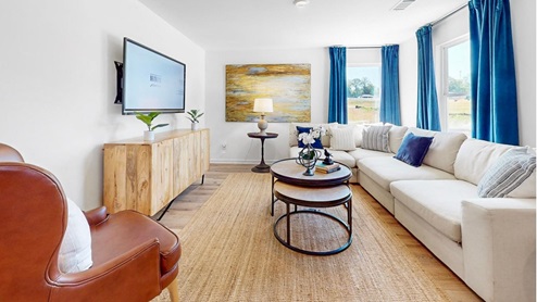 model home living area