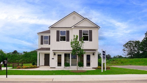 The Elston is a spacious two-story plan featuring 4 bedrooms and 2.5 bathrooms, spread across 2,305 square feet of living space. You'll love the open-concept kitchen, which boasts an oversized island for additional seating and a large pantry, connecting seamlessly to the expansive living room. On the main level, you'll find a convenient powder room, coat closet, and an additional storage closet for all your needs. Moving to the second level, Bedroom One offers a vaulted ceiling and a luxurious bathroom equipped with a walk-in shower, private water closet, double vanities, and a generously sized walk-in closet. In addition to Bedroom One, there are 3 more bedrooms, a full bathroom, a walk-in laundry room, and a loft-style living room on the second level. Throughout the home, you'll appreciate the use of quality materials and superior workmanship, showcasing meticulous attention to detail, and it all comes with a one-year builder's warranty. And that's not all - your new home also comes with our smart home technology package, adding convenience and modernity to your living space! Furthermore, every new home comes with a smart home technology package provided by D.R. Horton. This user-friendly package is tailored to provide utmost convenience, enabling easy control of essential features with a simple touch. The package includes convenient features such as lighting automation, an IQ panel, a video doorbell, keyless front door entry, and the capability to directly manage temperature settings from your smartphone. We also offer the opportunity for you to schedule a personal guided tour of the Elston plan at your convenience. Feel free to give us a call and take the first step in making The Elston your new home today!